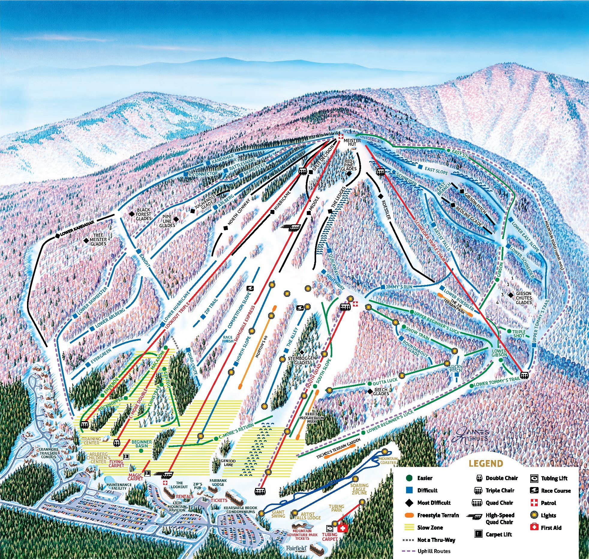 Mountain Resort Map